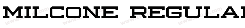 milcone regular字体转换